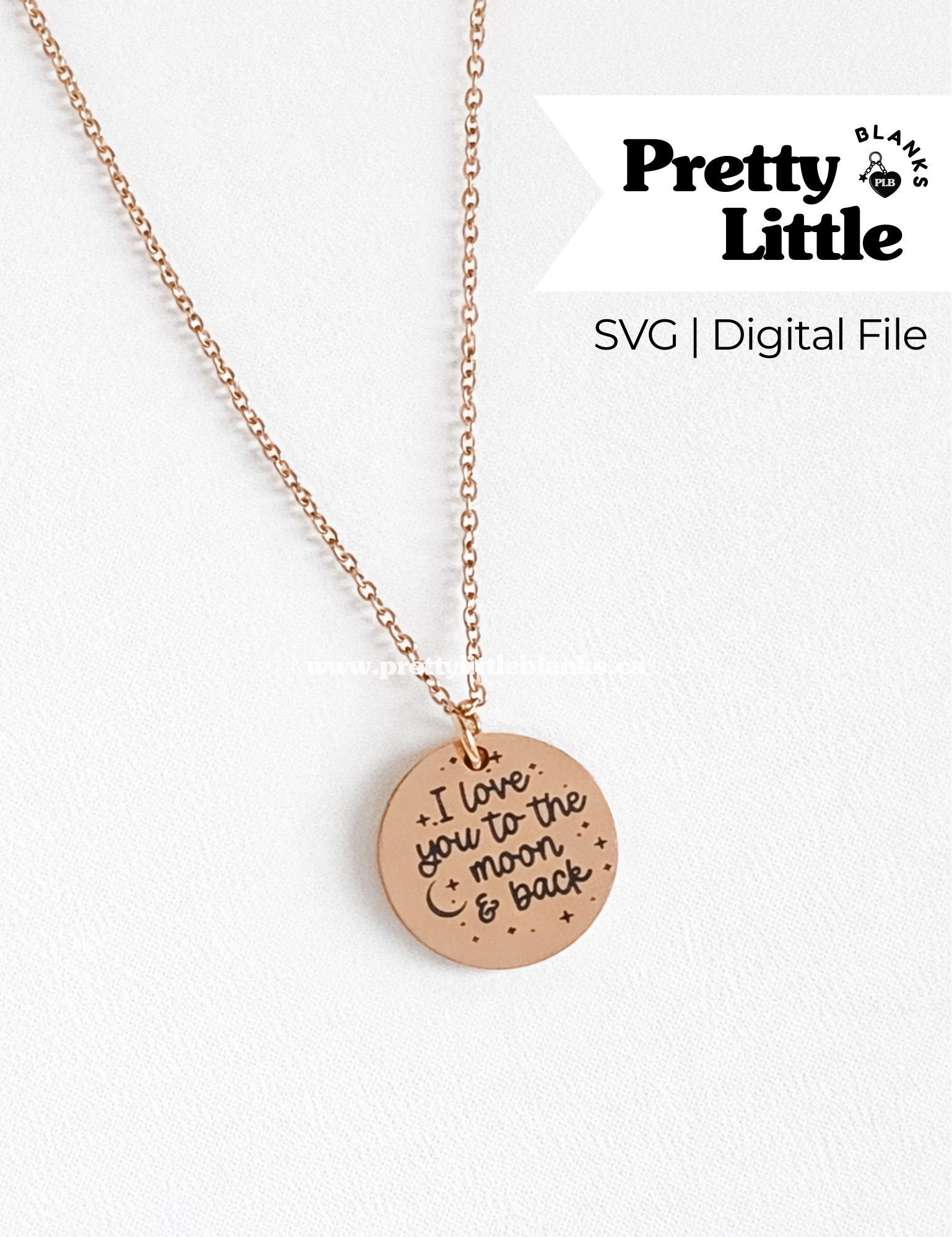 I love you to the moon & back SVG {DIGITAL FILE}