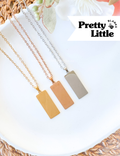 Vertical Rectangle Charm Necklace #12