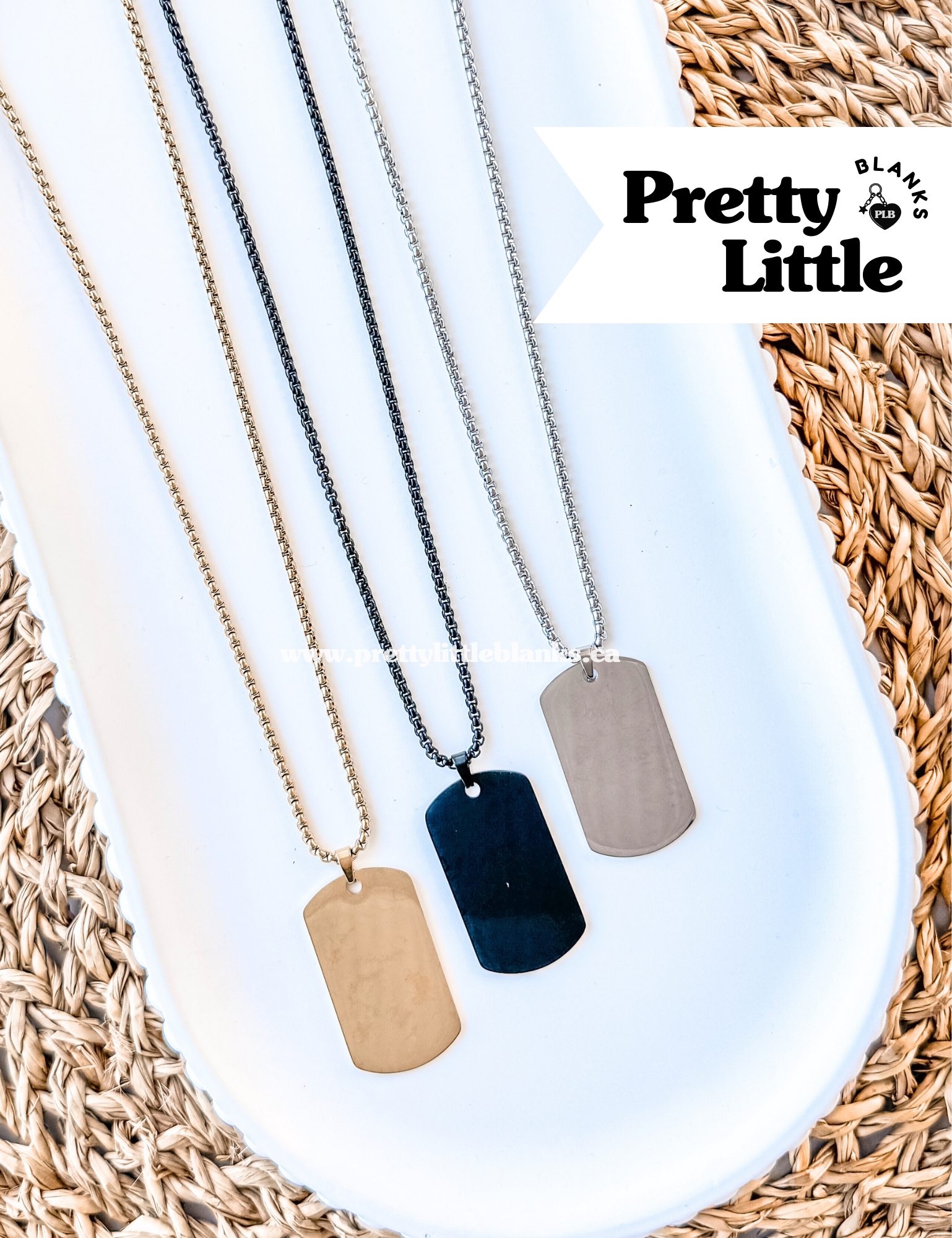 Mens Dog Tag Pendant Necklace #25