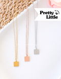 Mini Square Pendant Necklace #18