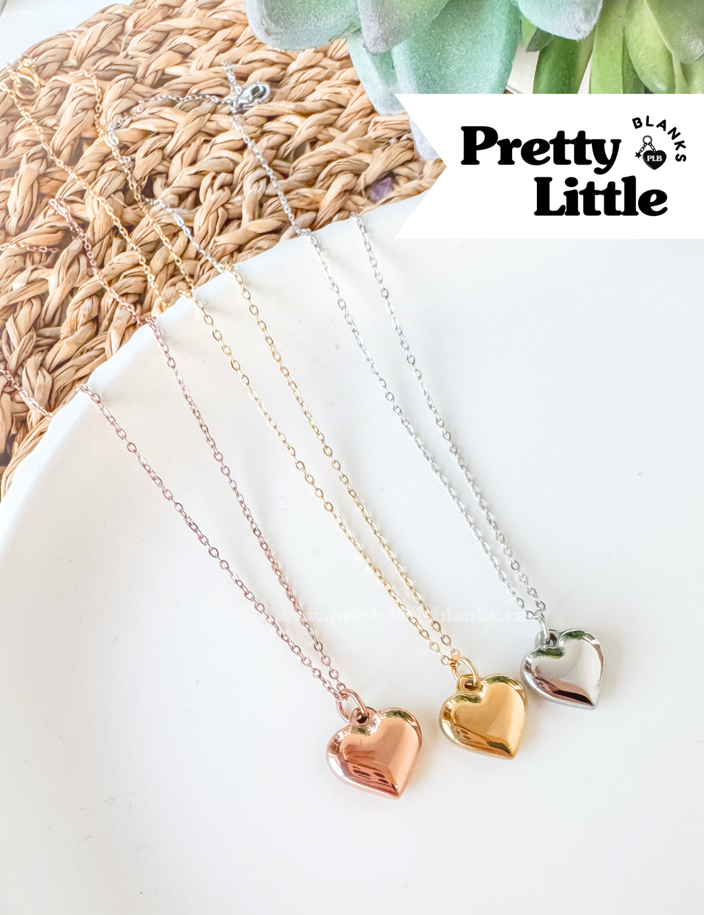 Bubble Heart Pendant Necklace #14