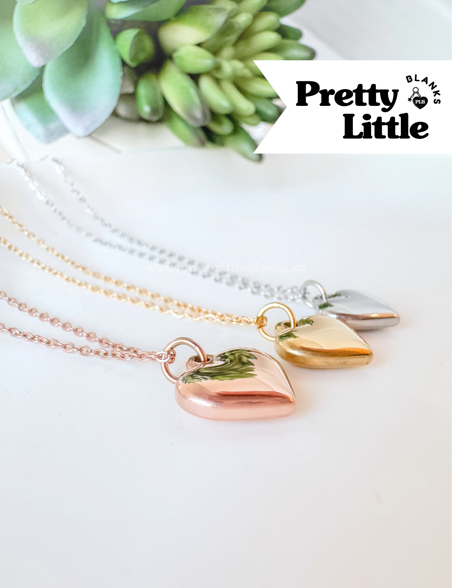 Bubble Heart Pendant Necklace #14