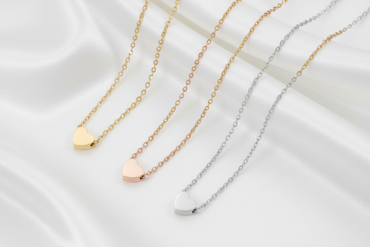 Minimalist Heart Necklace #4